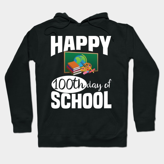 100th Day Of School Shirt Happy Funny Child Teacher Student Hoodie by jkshirts